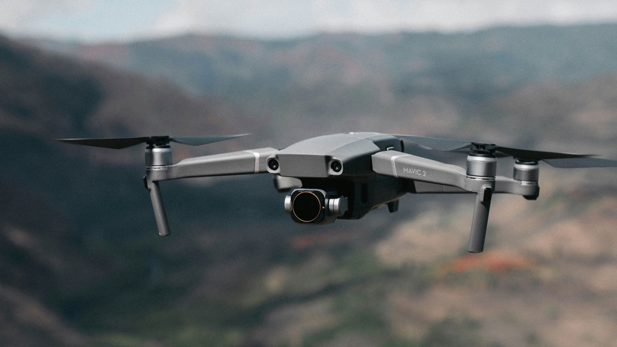 An image of a drone for the Fullframe blogpost on ar augmented reality, vr virtual reality, mr mixed reality, xr extended reality in video production. Image by jakob owens on unsplash