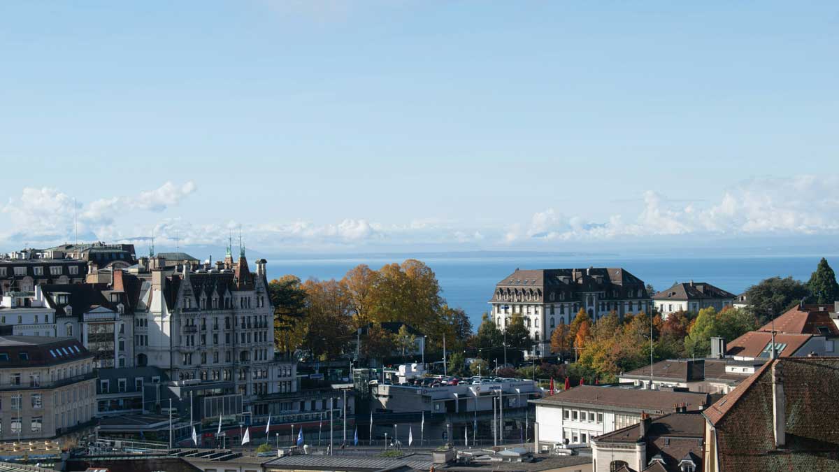 An image of sunny lausanne for the Fullframe Creative Agency Lausanne Geneve video production blog on preparing for weather conditions advice tips and tricks. Image by Nolan Krattinger on Unsplash.