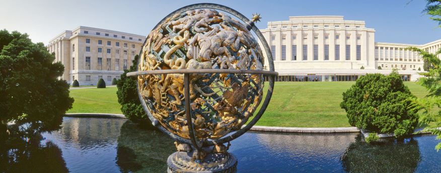 A campus photograph of the International University of Geneva, taken by Fullframe Creative, who are based in Geneva and Lausanne, in Switzerland.