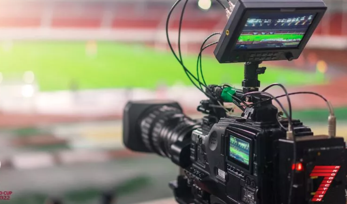 An image of a camera used for a sports corporate video, taken by fullframeCreative, who are based in Bussigny.