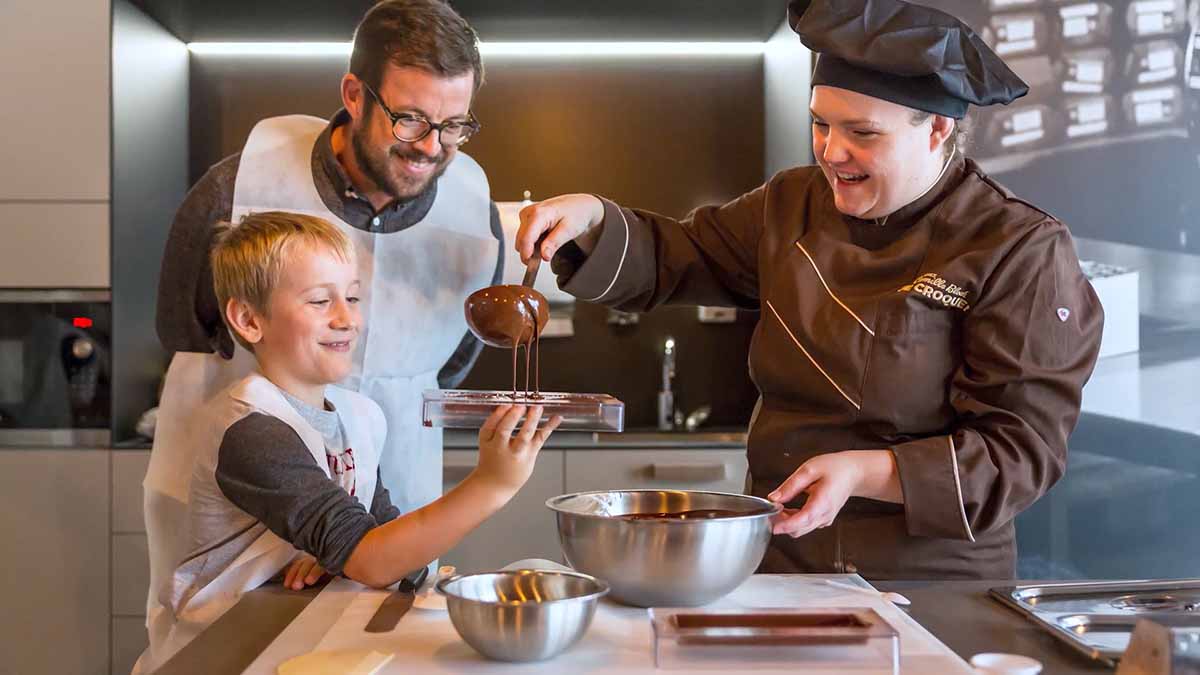 Corporate photography of a chocolate factory in Geneva by the Fullframe Creative Agency.