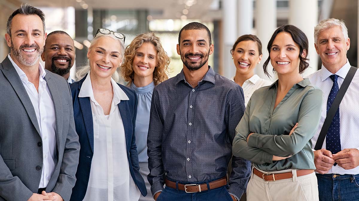 Corporate photography of a team of workers in an office near Lausanne, Switzerland Fullframe Creative Agency.